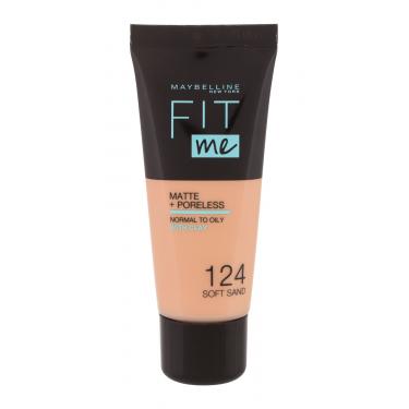 Maybelline Fit Me! Matte + Poreless  30Ml 124 Soft Sand   Per Donna (Makeup)