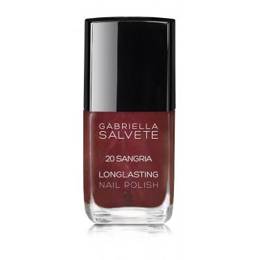 Gabriella Salvete Longlasting Enamel   11Ml 20 Sangria   Per Donna (Smalto Per Unghie)