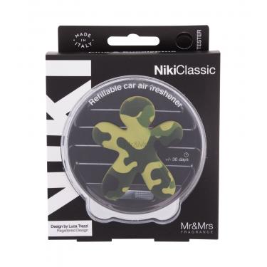 Mr&Mrs Fragrance Niki   1Pc  Refillable Pine & Eucalyptus Unisex (Deodorante Per Auto)