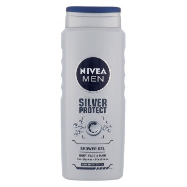 Nivea Men Silver Protect   500Ml    Per Uomo (Bagnoschiuma)