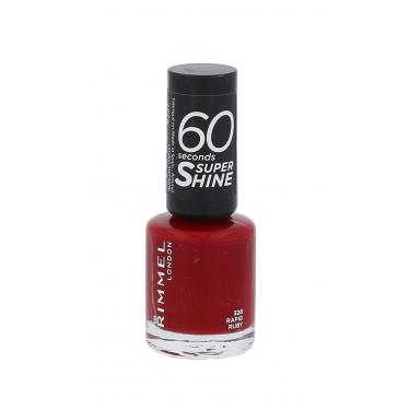 Rimmel London 60 Seconds Super Shine  8Ml 320 Rapid Ruby   Per Donna (Smalto Per Unghie)