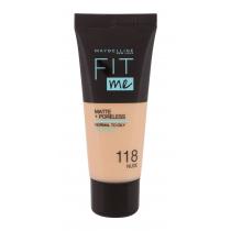 Maybelline Fit Me! Matte + Poreless  30Ml 118 Nude   Per Donna (Makeup)