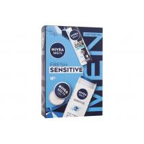 Nivea Men   Men Creme 30 Ml + Antiperspirant Men Invisible Black & White Fresh 150 Ml + Shower Gel Men Sensitive 250 Ml Body Cream 6D00000101 30Ml M (Day Cream) Fresh Sensitive