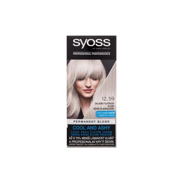 Syoss Permanent Coloration Permanent Blond 50Ml  Per Donna  (Hair Color)  12-59 Cool Platinum Blond