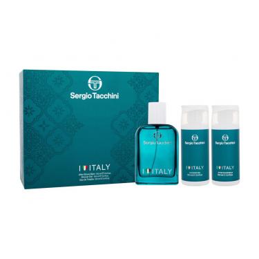 Sergio Tacchini I Love Italy  100Ml Edt 100 Ml + Shower Gel 100 Ml + Aftershave Balm 100 Ml Per Uomo  Aftershave Balm(Eau De Toilette)  