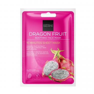 Gabriella Salvete 15 Minutes Sheet Mask   1Pc Dragon Fruit   Per Donna (Mascherina)