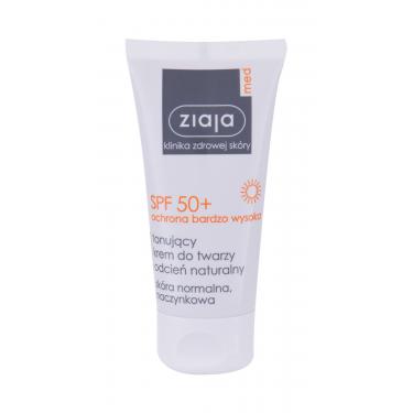 Ziaja Med Protective Tinted  50Ml Natural  Spf50+ Per Donna (Cura Del Sole Per Il Viso)