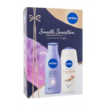 Nivea Smooth Sensation  Body Lotion Smooth Sensation 250 Ml + Shower Gel Shea Butter & Botanical Oil 250 Ml 250Ml    Per Donna (Lozione Per Il Corpo)