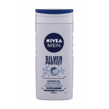 Nivea Men Silver Protect   250Ml    Per Uomo (Bagnoschiuma)