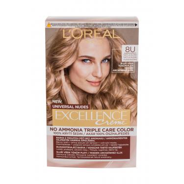 L'Oréal Paris Excellence Creme Triple Protection  48Ml 8U Light Blonde   Per Donna (Tinta Per Capelli)
