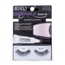 Ardell Glamour 105 1 Pair Of Lashes + Adhesive Lashgrip 2,5 G + Applicator 1Pc Black   Per Donna (Ciglia Finte)