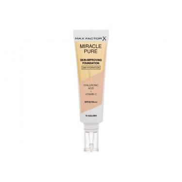 Max Factor Miracle Pure Skin-Improving Foundation  30Ml 75 Golden  Spf30 Per Donna (Makeup)