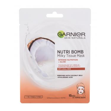 Garnier Skin Naturals Nutri Bomb Coconut + Hyaluronic Acid  1Pc    Per Donna (Mascherina)