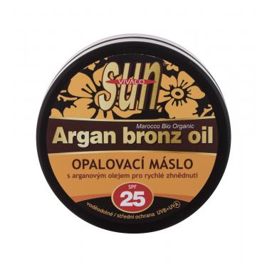 Vivaco Sun Argan Bronz Oil Suntan Butter  200Ml   Spf25 Unisex (Lozione Solare Per Il Corpo)