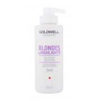 Goldwell Dualsenses Blondes Highlights 60 Sec Treatment  500Ml    Per Donna (Maschera Per Capelli)