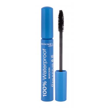 Rimmel London 100% Waterproof   8Ml 001 Black Black   Per Donna (Mascara)