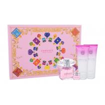 Versace Bright Crystal  Edt 90 Ml + Edt 5 Ml + Body Lotion 100 Ml + Shower Gel 100 Ml 90Ml    Per Donna (Eau De Toilette)