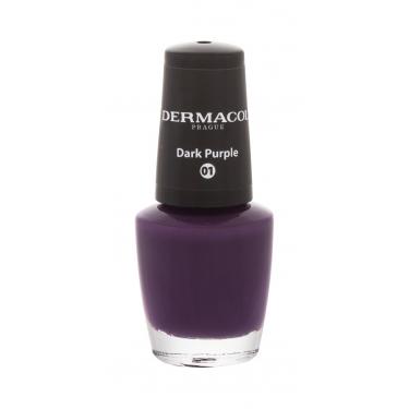 Dermacol Nail Polish Mini  5Ml 01 Dark Purple  Autumn Limited Edition Per Donna (Smalto Per Unghie)