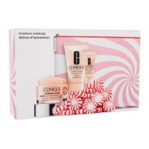 Clinique Moisture Surge Moisture Overload Moisturizing Face Cream Moisture Surge 100H Auto-Replenishing Hydrator 50 Ml + Moisture Surge Overnight Mask 30 Ml + Moisture Surge Eye 96-Hour Hydro-Filler Concentrate 5 Ml + Cosmetic Bag 50Ml    Per Donna (Crema