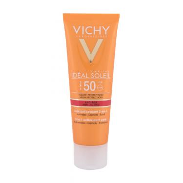 Vichy Capital Soleil Anti-Ageing 3-In-1  50Ml   Spf50 Per Donna (Cura Del Sole Per Il Viso)