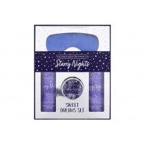 The Indulgent Bathing Co. Starry Nights Sweet Dreams Set 300Ml Lavender And Lime Flower Shower Cream 300 Ml + Lavender And Lime Flower Bath Milk 300 Ml + Lavender And Lime Flower Body Butter 100 Ml + Satin Sleep Mask 1 Pc Per Donna  (Shower Cream)  