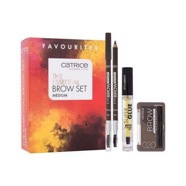 Catrice The Essential   Eye Brow Stylist 1,6 G 030 Brow-N-Eyed Peas + Brow Powder Waterproof 4 G 020 Ash Brown + Super Glue Brow Styling Gel 4 Ml 010 Ultra Hold Eyebrow Powder 3220000101 1,6G W (Eyebrow Pencil) Medium Brow Set