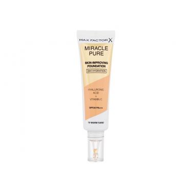 Max Factor Miracle Pure Skin-Improving Foundation  30Ml 70 Warm Sand  Spf30 Per Donna (Makeup)