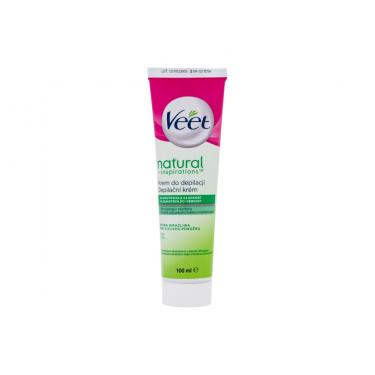 Veet Natural Inspirations Hair Removal Cream Sensitive Skin  100Ml    Per Donna (Prodotto Depilatorio)