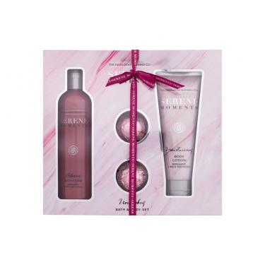 The Indulgent Bathing Co. Serene Moments Nourishing Bath & Body Set 300Ml Relaxing Bath Foam Bergamot, Limet & Patchouli 300 Ml + Moisturising Body Lotion Bergamot, Lime & Patchouli 200 Ml + Bath Bomb 2 X 30 G Per Donna  Bath Fizzer(Bath Foam)  