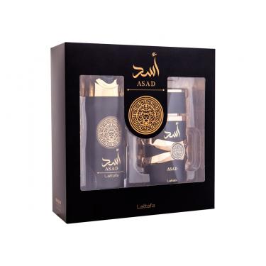 Lattafa Asad    EDP 100 ml + Deodorant 200 ml Deodorant  100ml(Eau de Parfum) Per Uomo