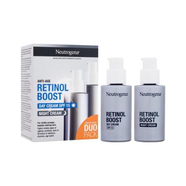 Neutrogena Retinol Boost Duo Pack Retinol Boost Day Cream Spf15 50 Ml + Retinol Boost Night Cream 50 Ml 50Ml    Per Donna (Crema Da Giorno)