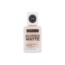 Revolution Relove Super Matte 2 In 1 Foundation & Concealer  24Ml F2   Per Donna (Makeup)