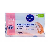 Nivea Baby      2X57Pc K (Cleansing Wipes) Soft & Cream Cleanse & Care Wipes