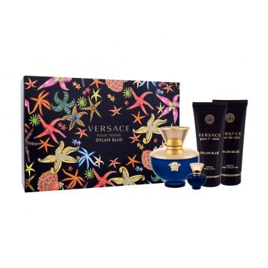 Versace Pour Femme Dylan Blue 100Ml Edp 100 Ml + Edp 5 Ml + Shower Gel 100 Ml + Body Lotion 100 Ml Per Donna  Body Lotion(Eau De Parfum)  