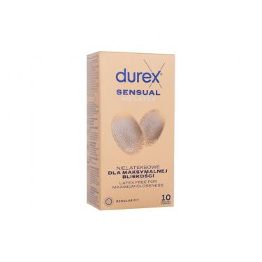 Durex Sensual 10Pc No Latex   (Condoms) Per Uomo  