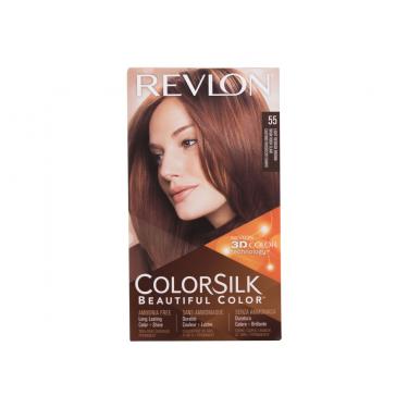 Revlon Colorsilk Beautiful Color Hair Color Colorsilk Beautiful Color 59,1 Ml 59,1Ml 55 Light Reddish Brown   Per Donna (Tinta Per Capelli)