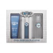 Cuba Prestige Platinum   EDT 90 ml + Shower Gel 200 ml + After Shave Lotion 100 ml Aftershave Water  90ml(Eau de Toilette) Per Uomo