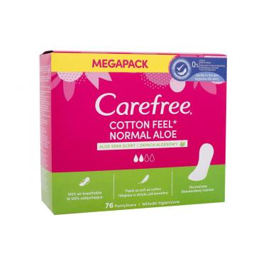 Carefree Cotton Feel      76Pc Per Donna (Pantyliner) Normal Aloe Vera