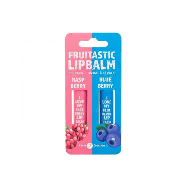 2K Fruitastic  Lip Balm 4,2 G + Lip Balm 4,2 G Blueberry 4,2G Raspberry   Per Donna (Balsamo Per Le Labbra)