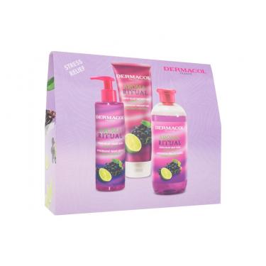 Dermacol Aroma Ritual Grape & Lime Bubble Bath 500 Ml + Shower Gel 250 Ml + Liquid Soap 250 Ml 500Ml    Per Donna (Schiuma Da Bagno)