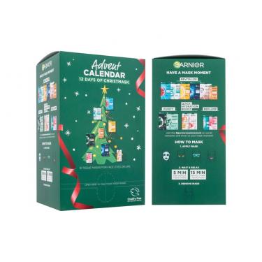 Garnier Advent Calendar 12 Days Of Christmask Face Mask 12 Pcs 1Pc    Per Donna (Mascherina)