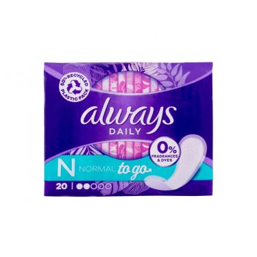 Always Daily  To Go    20Pc Per Donna (Pantyliner) Normal