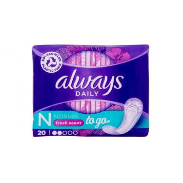 Always Daily Fresh  To Go    20Pc Per Donna (Pantyliner) Normal Fresh Scent