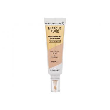 Max Factor Miracle Pure Skin-Improving Foundation  30Ml 44 Warm Ivory  Spf30 Per Donna (Makeup)