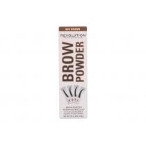 Makeup Revolution London Brow Powder Stamp & Stencil  0,65G Ash Brown   Per Donna (Polvere Per Sopracciglia)