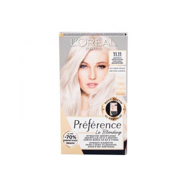 Loreal Paris Préférence Le Blonding 1Pc  Per Donna  (Hair Color)  11.11 Ultra Light Cold Crystal Blonde