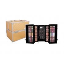 2K Super Model Beauty Train Case  Gold    122,6g(Makeup Palette) Per Donna