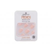 Essence French Manicure Click & Go Nails 1Balení  Per Donna  (False Nails)  01 Classic French