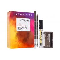 Catrice The Essential Brow Set 1,6G Eye Brow Stylist 1,6 G 020 Date With Ash-Ton + Brow Powder Waterproof 4 G 010 Ash Blond + Super Glue Brow Styling Gel 4 Ml 010 Ultra Hold Per Donna  Eyebrow Powder(Eyebrow Pencil)  Light