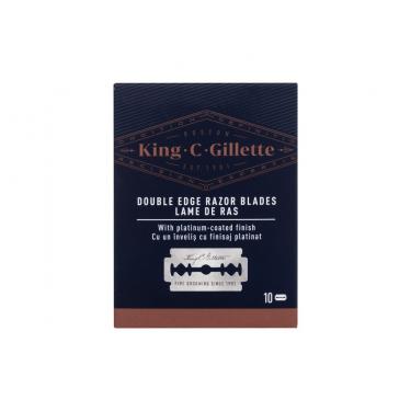 Gillette King C. Double Edge Safety Razor Blades 1Balení  Per Uomo  (Replacement Blade)  